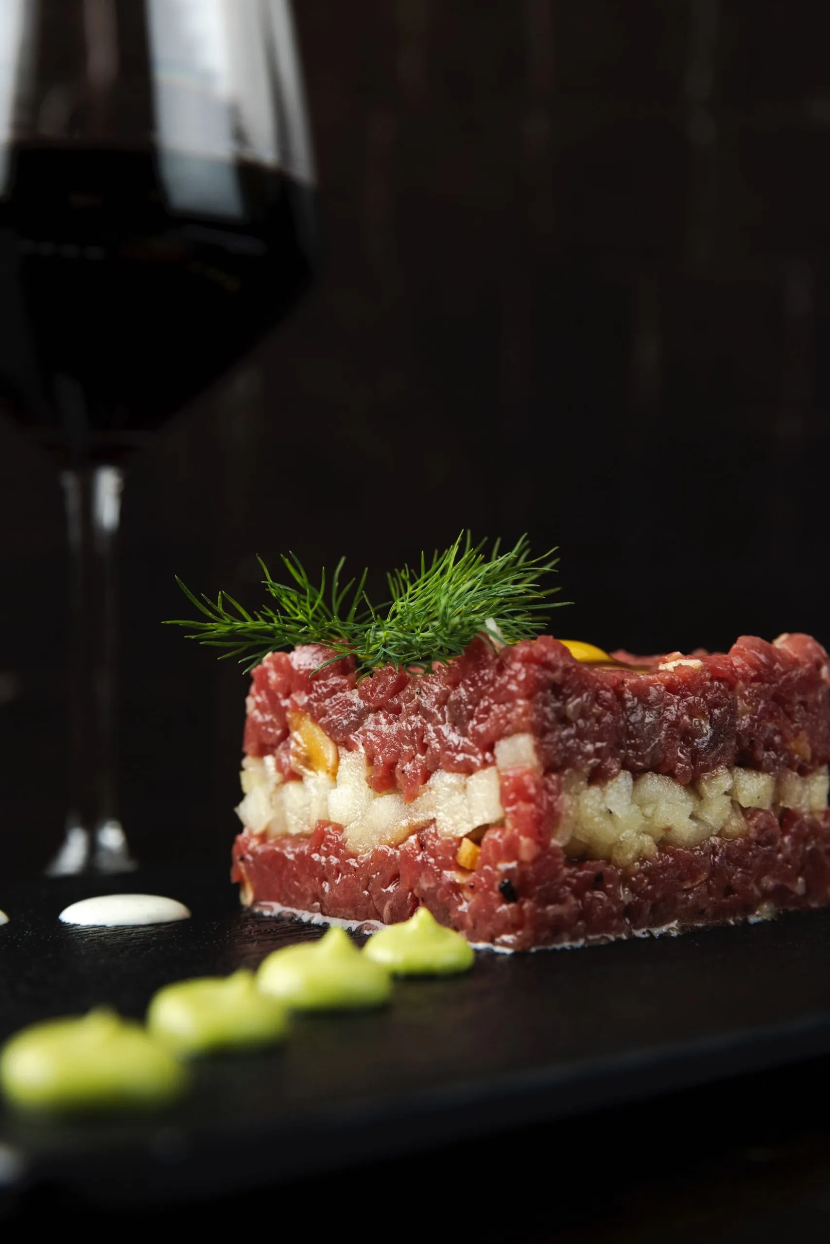 a dish or the dining room at Ristorante Strega